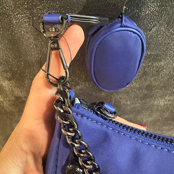 NEW DKNY Blue Cairo MD Pouchette Crossbody w/Smaller Bag (EE) - Picture 9 of 11